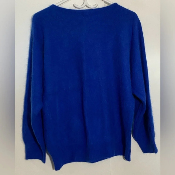 EATON lambswool pullover women’s long sleeve sweater bohemian fairycore size  L - Picture 7 of 9